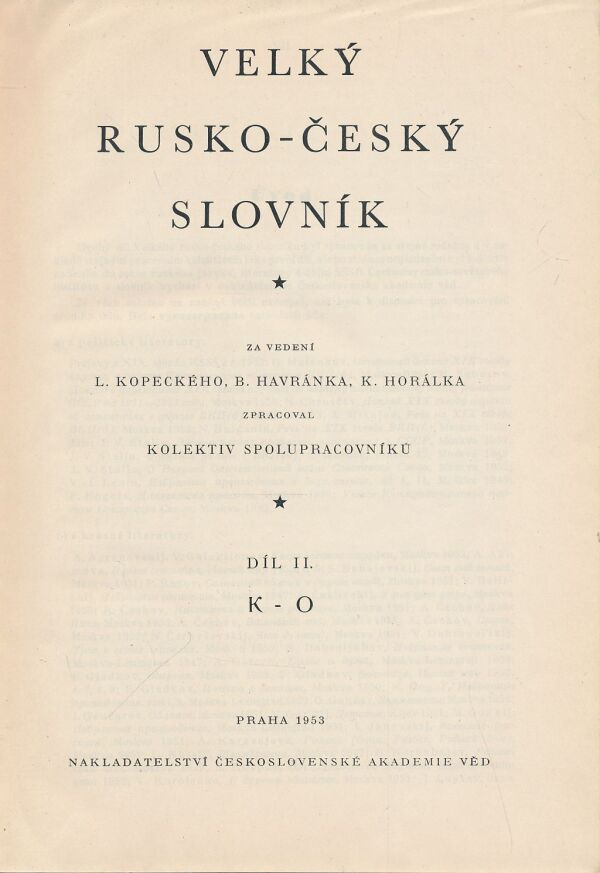 a kolektív autorov: Velký rusko-český slovník 1+2