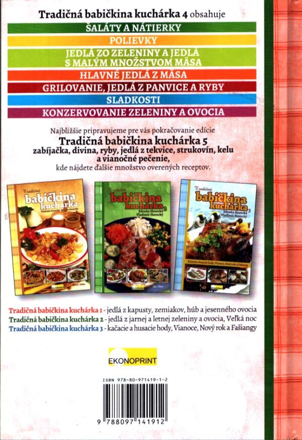 Zdenka Horecká, Vladimír Horecký: TRADIČNÁ BABIČKINA KUCHÁRKA 4