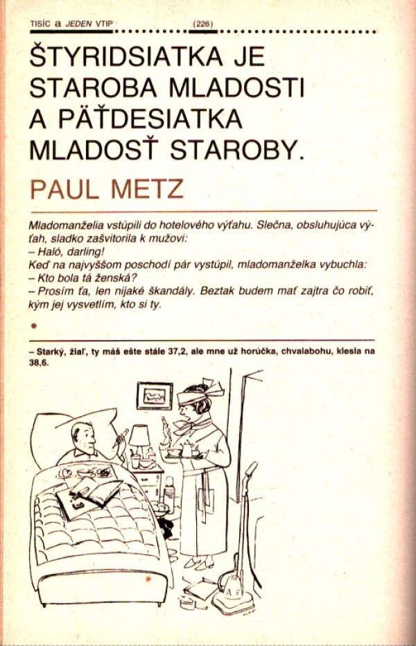 Ján L. Kalina: TISÍC A JEDEN VTIP