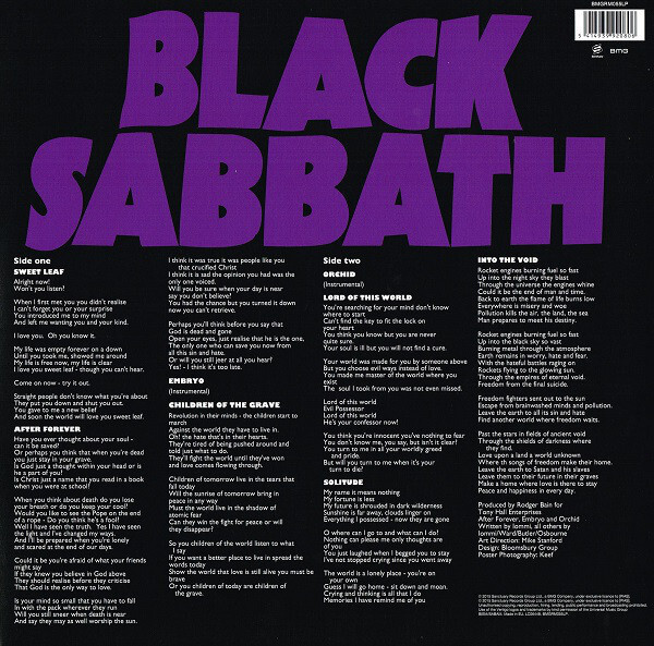 Black Sabbath: MASTER OF REALITY - LP