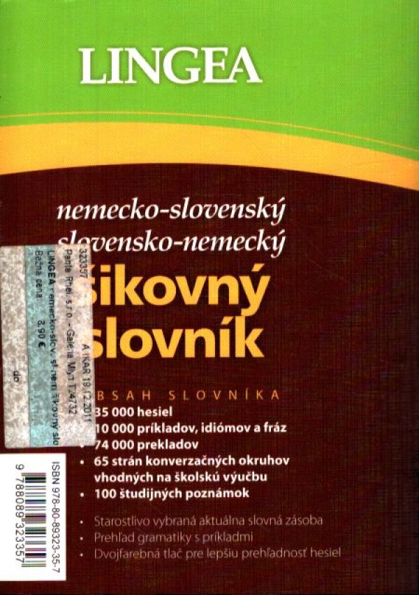 NEMECKO-SLOVENSKÝ SLOVENSKO-NEMECKÝ ŠIKOVNÝ SLOVNÍK